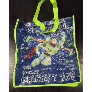 Disney Pixar Buzz Lightyear Toy Story  Reusable Tote Bag 12" x 13 " x 6"